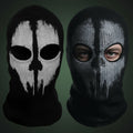 Halloween Skull Balaclava Ski Mask with Full Face Coverage and Knit Distressed Print - Image 6