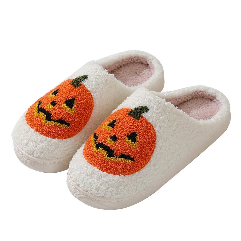 Halloween Slippers with Arch Support and Slip-On Pumpkin Design for House Cool - Image 5