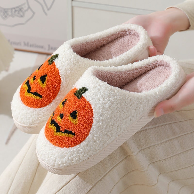 Halloween Slippers with Arch Support and Slip-On Pumpkin Design for House Cool - Image 6