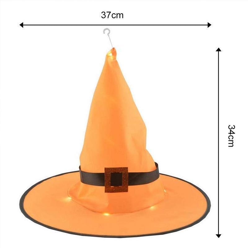 Halloween Witch Hat LED String Lights with Hanging Hook for Outdoor Decor and Party Decoration - Image 3
