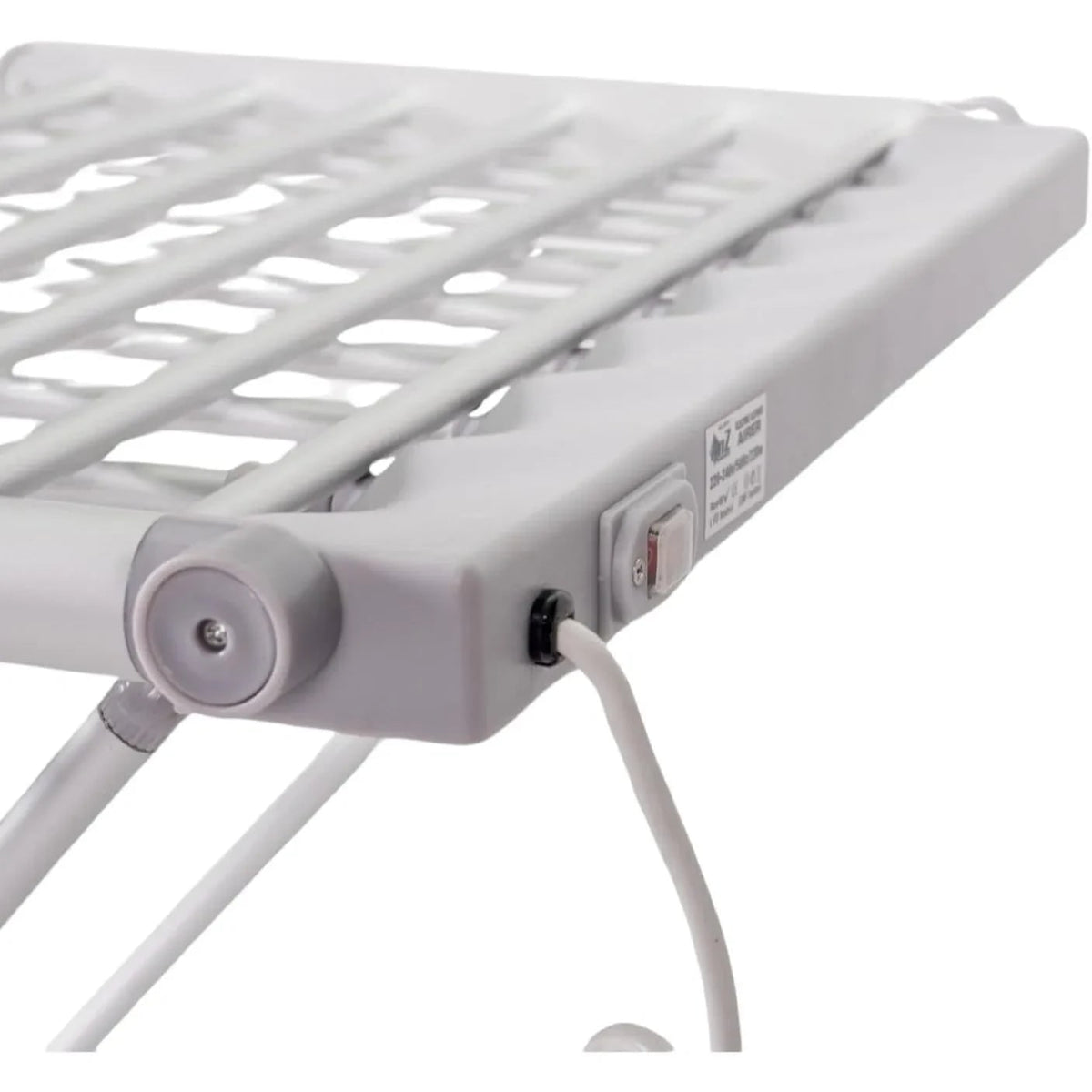 Heated Clothes Drying Rack with Foldable Wings and Aluminum Bars for Fast Indoor - Image 3