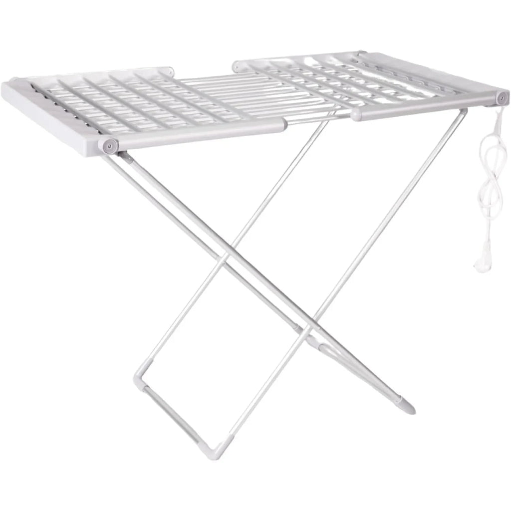 Heated Clothes Drying Rack with Foldable Wings and Aluminum Bars for Fast Indoor - Image 7