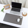 Heated Desk Mat Pad with Adjustable Temperature Control and Linen Stitched Surface - Image 1