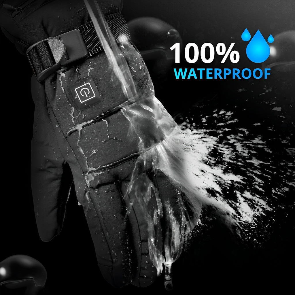 Heated Gloves for Cold Hands Snow Ski with Touchscreen Fingertips and Waterproof Wrist Strap - Image 2