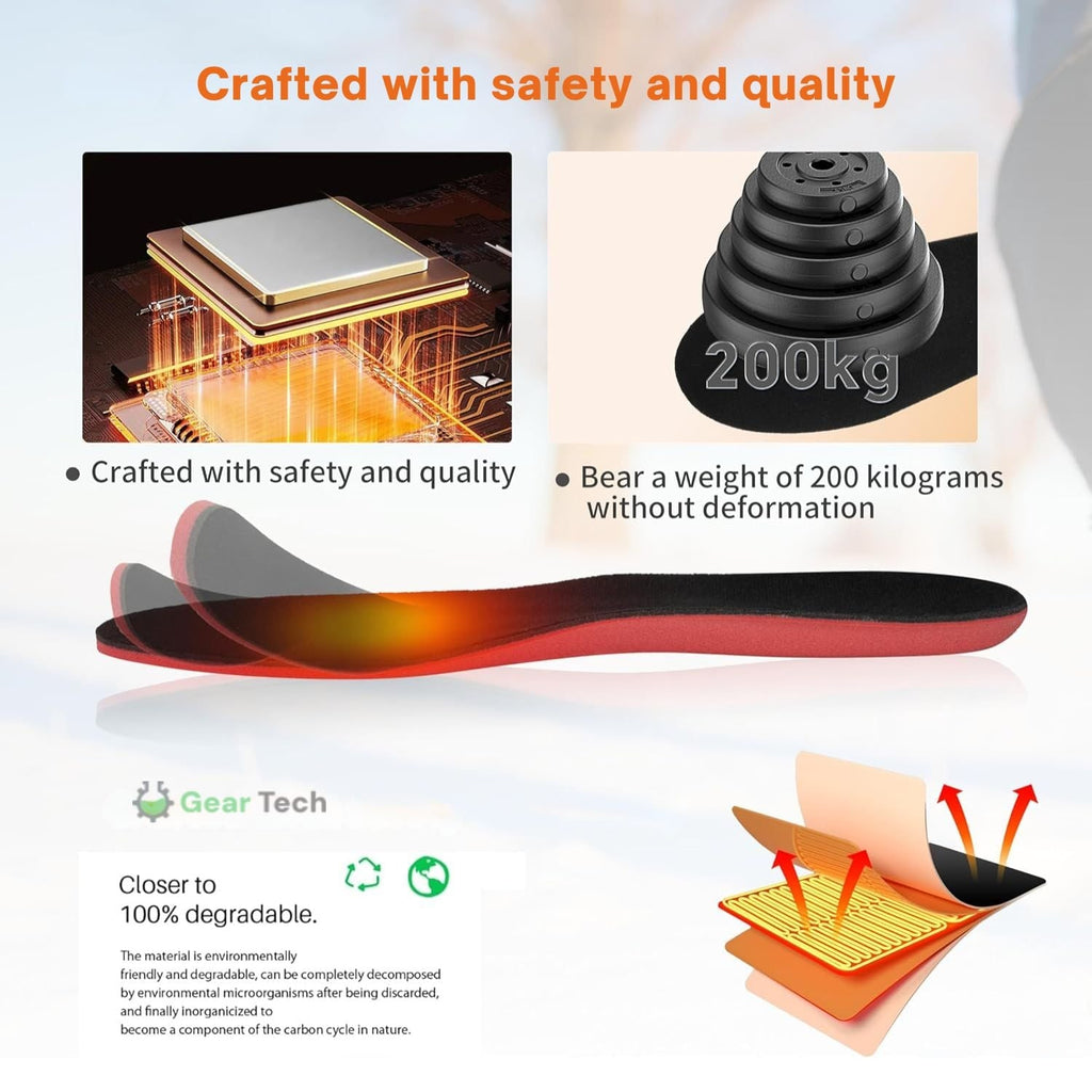 Heated Insoles Usb-Powered with Trim-To-Fit Design and Adjustable Heat Settings - Image 8