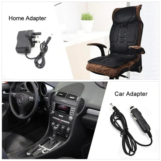 Heated Massage Desk Chair Seat Cushion with Multi-Zone Back and Remote Control - Image 3