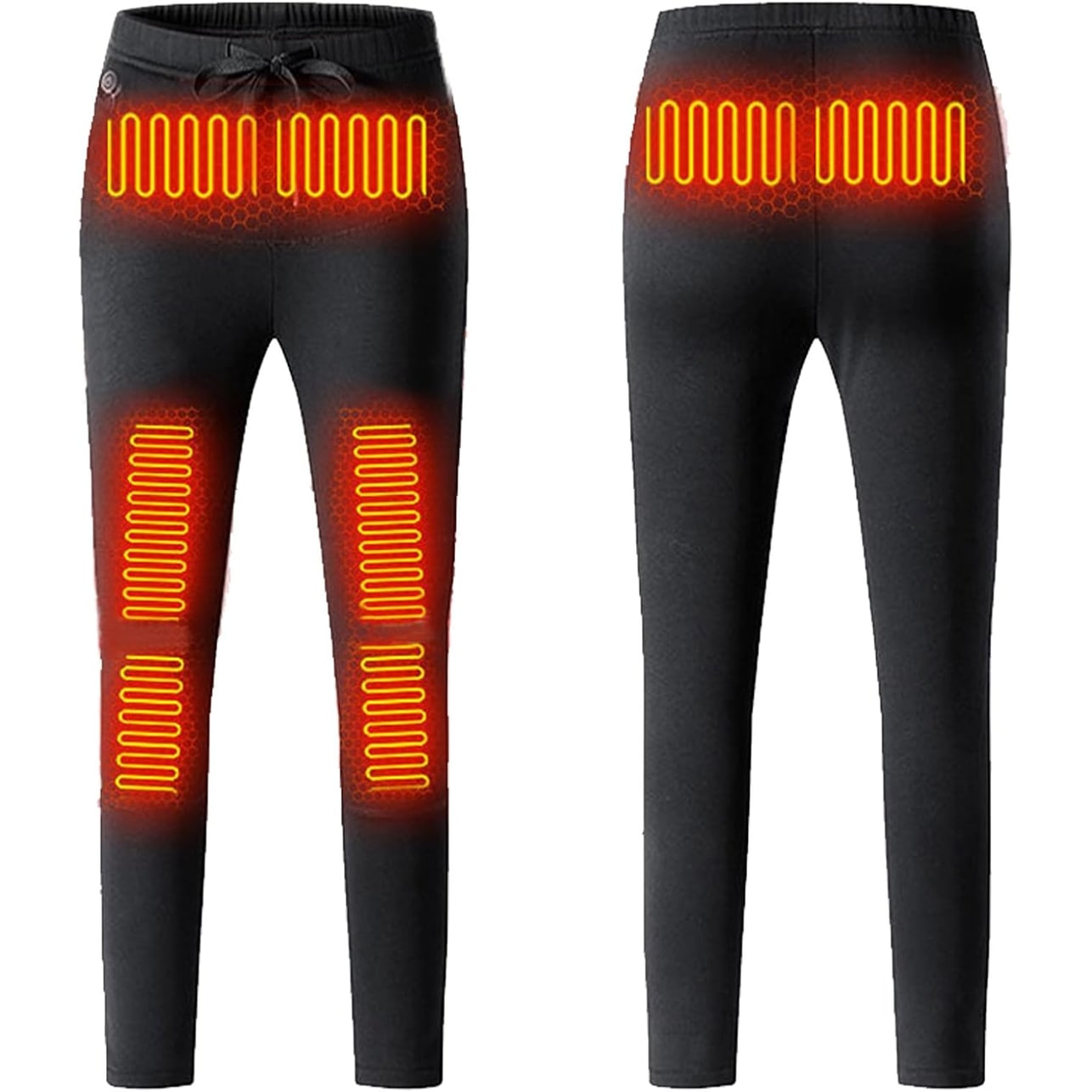Heated Thermal Underwear Pants Slim-Fit USB Rechargeable Base Layer - Image 1