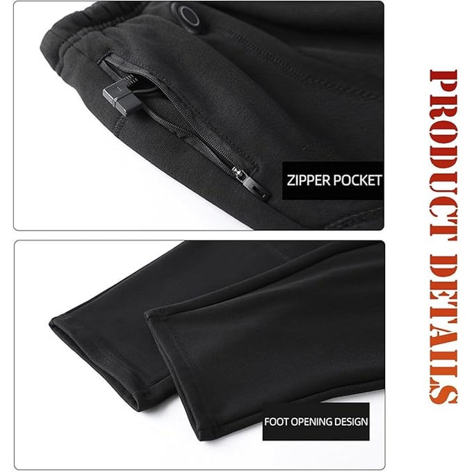 Heated Thermal Underwear Pants Slim-Fit USB Rechargeable Base Layer - Image 3