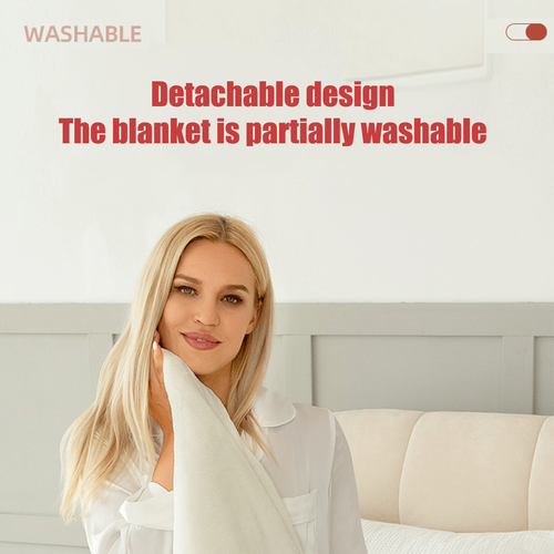 Heated Throw Blanket with Sherpa Fleece Lining Flannel Exterior and Auto Shut-Off Timer - Image 10