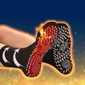 Heating Socks Heated Warm Thermal Crew Knit with Non-Slip Grip Soles - Image 1