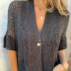 Cardigan da donna casual con bottoni e maniche lunghe