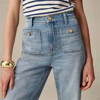 Women's Wide Leg High Rise Casual Jeans