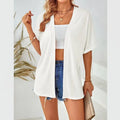 Cardigan casual da donna a maniche corte