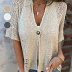 Cardigan da donna casual con bottoni e maniche lunghe