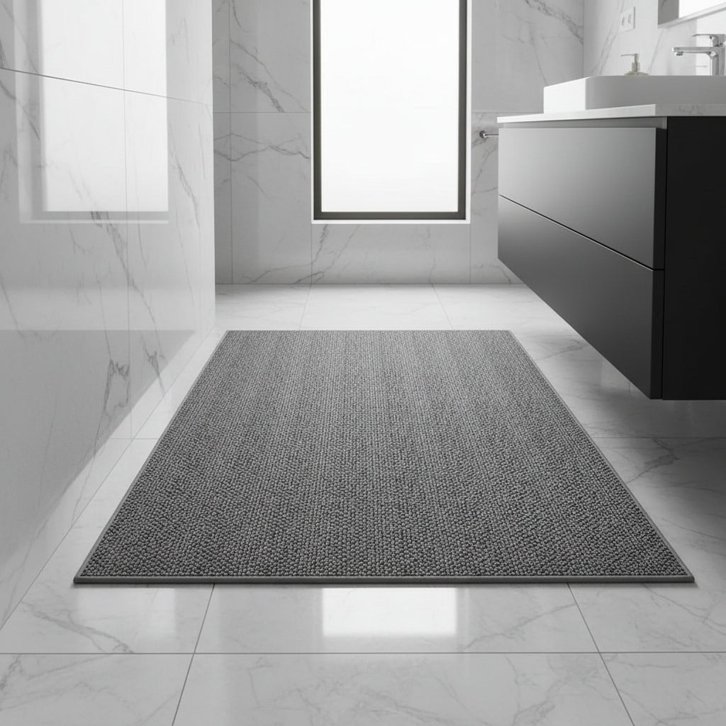 Indoor Doormat with Non-Slip Backing and Absorbent Textured Loop Pile for Entryway - Image 1