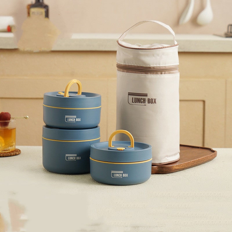Insulated Lunch Box with Stainless Steel Bento Containers Thermal Carrying Bag - Image 26