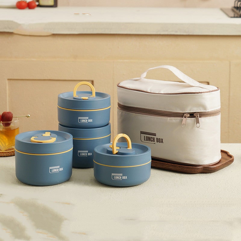 Insulated Lunch Box with Stainless Steel Bento Containers Thermal Carrying Bag - Image 29