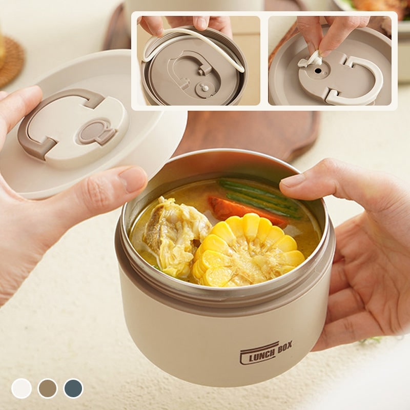Insulated Lunch Box with Stainless Steel Bento Containers Thermal Carrying Bag - Image 7