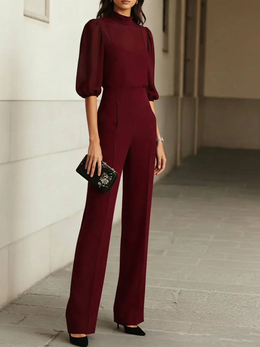 Irene | Completo Donna Elegante 3 Pezzi Rosso