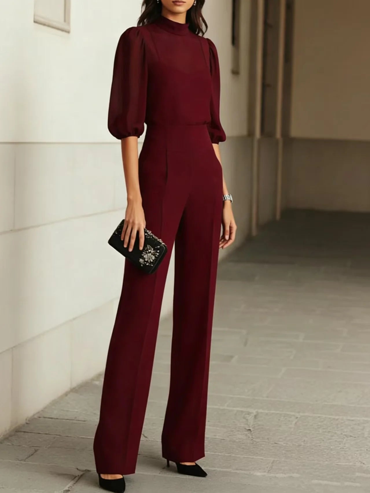 Irene | Completo Donna Elegante 3 Pezzi Rosso
