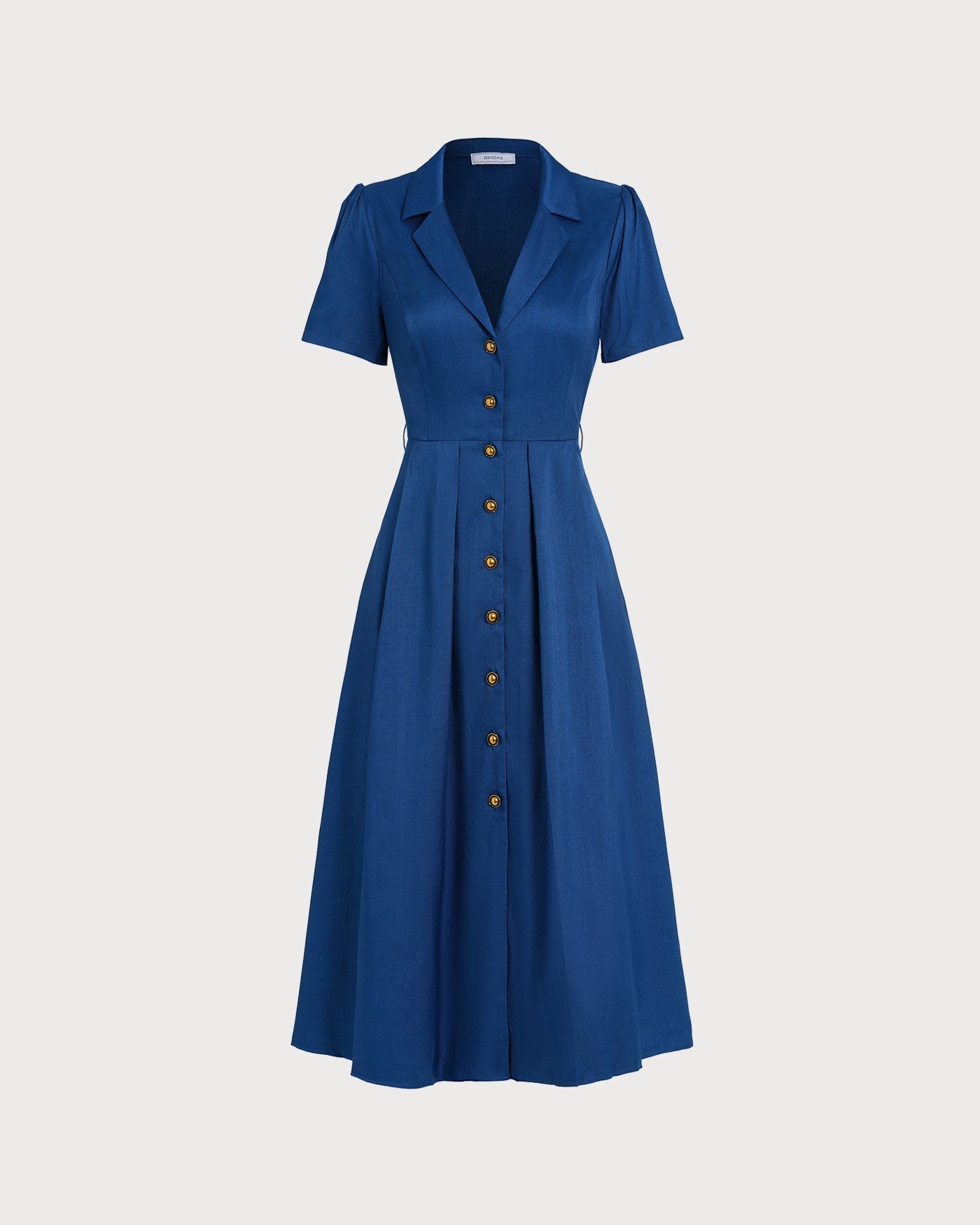 Isabella | Abito Midi Donna Plissettato con Bottoni