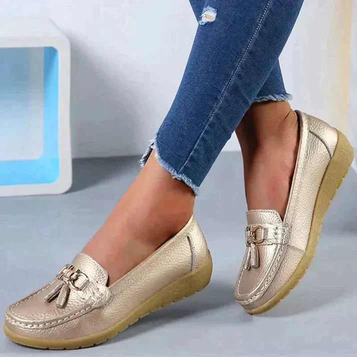 Isabella | Loafers Donna Eleganti Ortopedici Comfort Oro