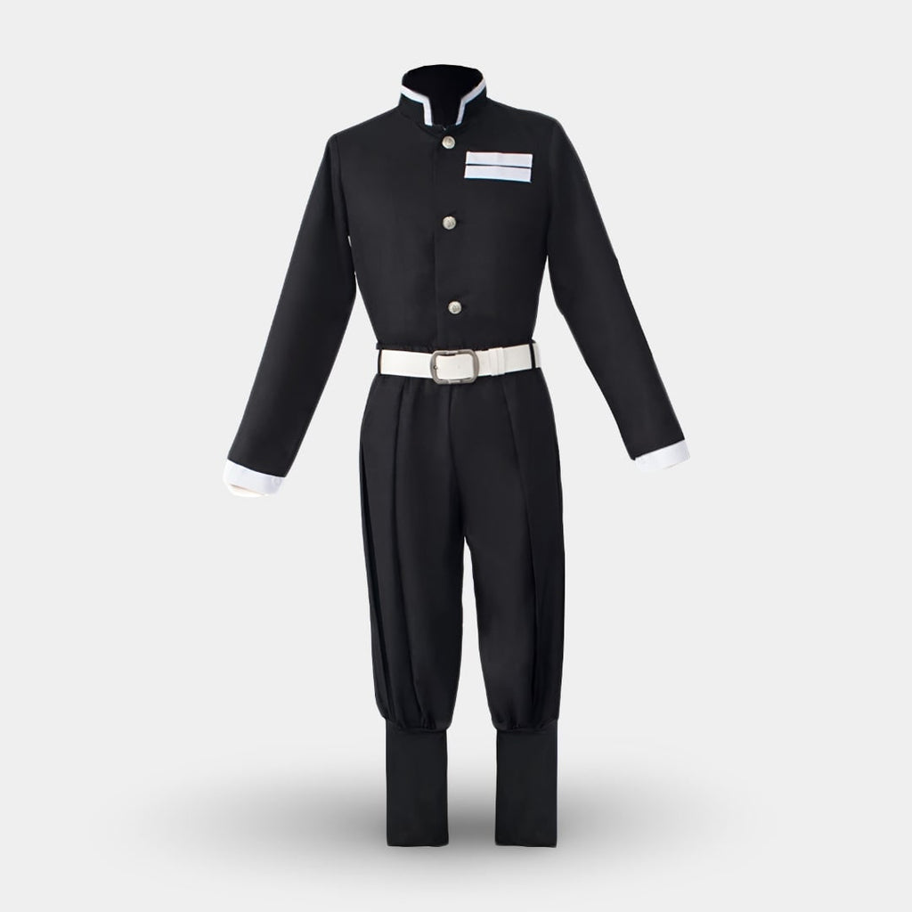 Kids' Anime Warrior Cosplay Costume with Flame Pattern Cape - Image 4