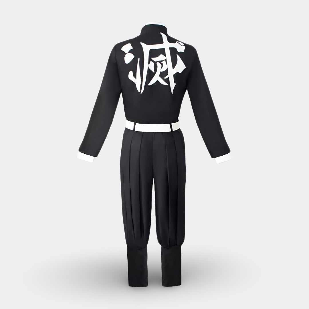 Kids' Anime Warrior Cosplay Costume with Flame Pattern Cape - Image 5