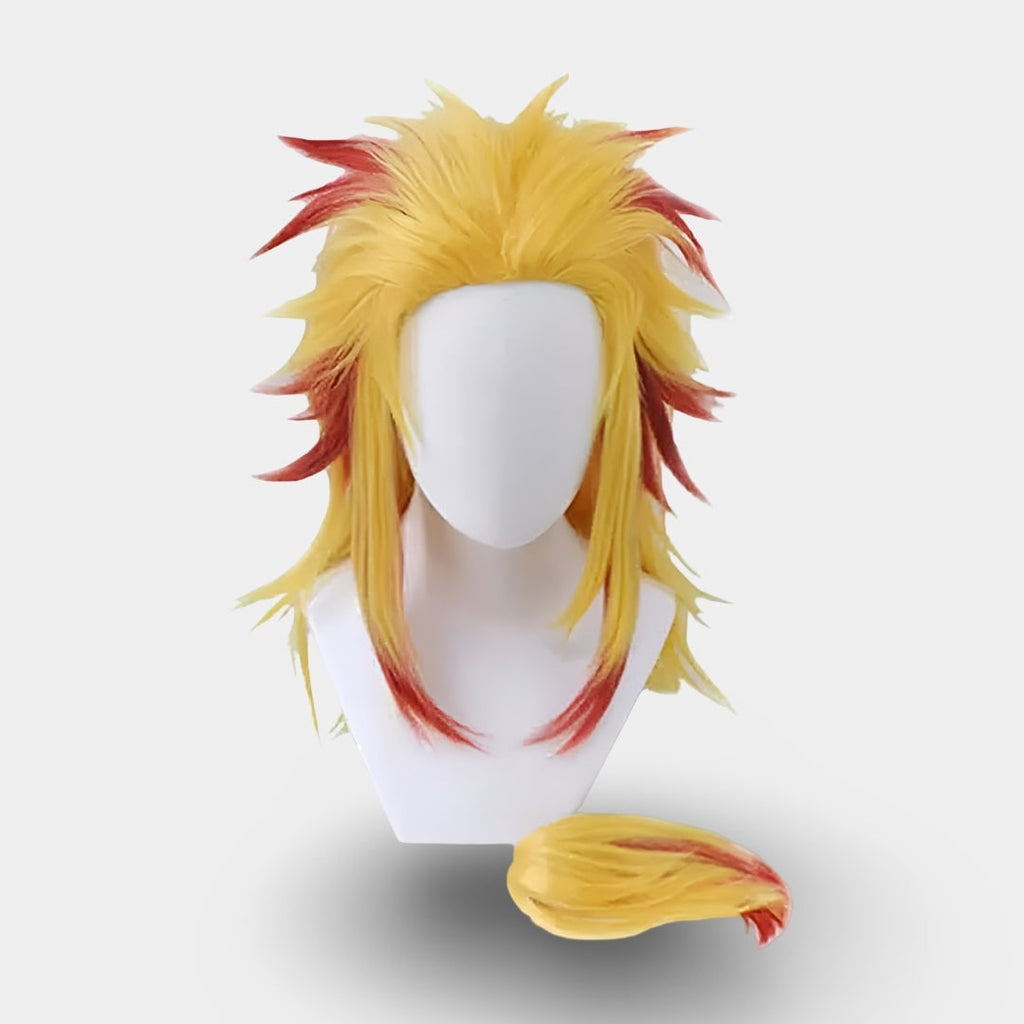 Kids' Anime Warrior Cosplay Costume with Flame Pattern Cape - Image 9