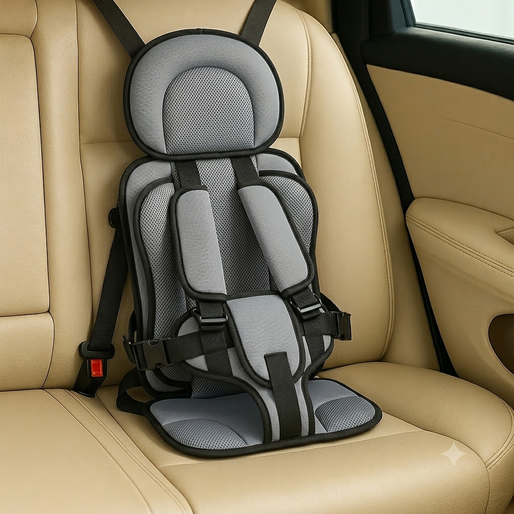Kids''' Booster Seat Portable for Travel with Padded Headrest and Five-Point Harness - Image 10