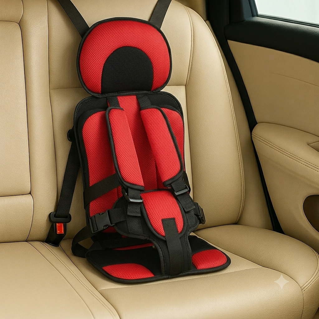 Kids''' Booster Seat Portable for Travel with Padded Headrest and Five-Point Harness - Image 5