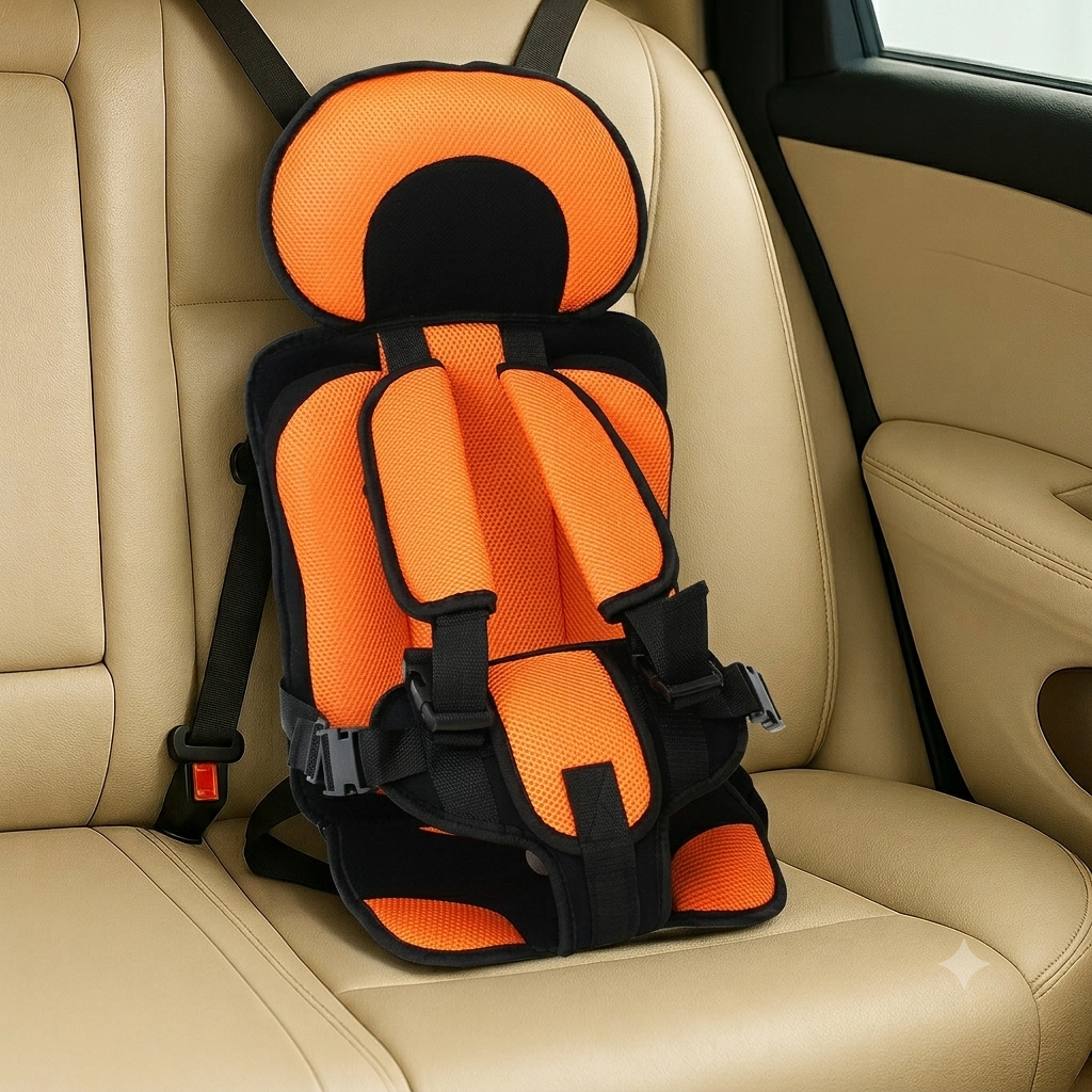 Kids''' Booster Seat Portable for Travel with Padded Headrest and Five-Point Harness - Image 8