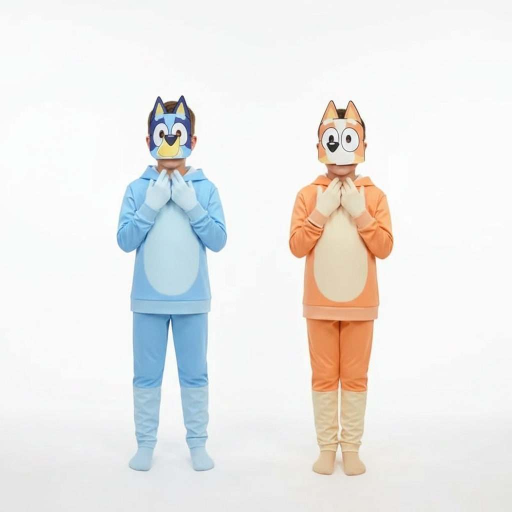 Kids' Character Costume Set with Hoodie, Pants, Mask and Gloves - Image 10