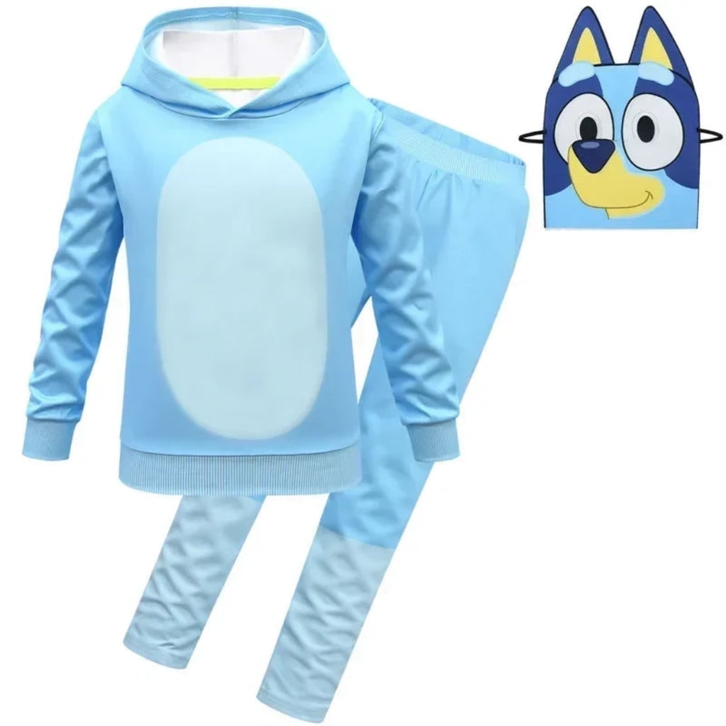 Kids' Character Costume Set with Hoodie, Pants, Mask and Gloves - Image 2