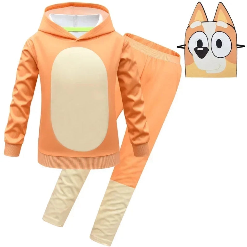 Kids' Character Costume Set with Hoodie, Pants, Mask and Gloves - Image 8