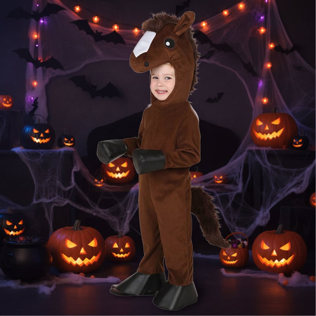 Kids' Halloween Animal Costume with Plush Fleece - Image 2