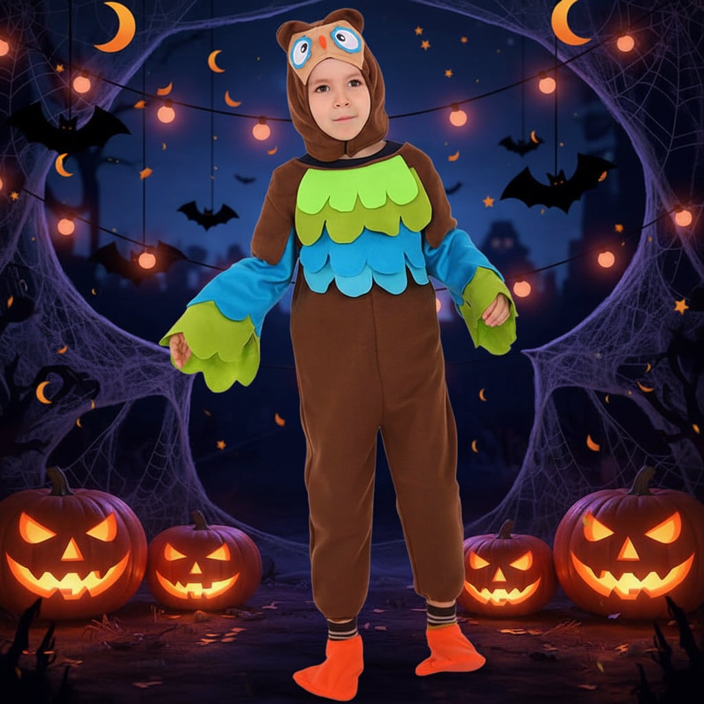 Kids' Halloween Animal Costume with Plush Fleece - Image 4