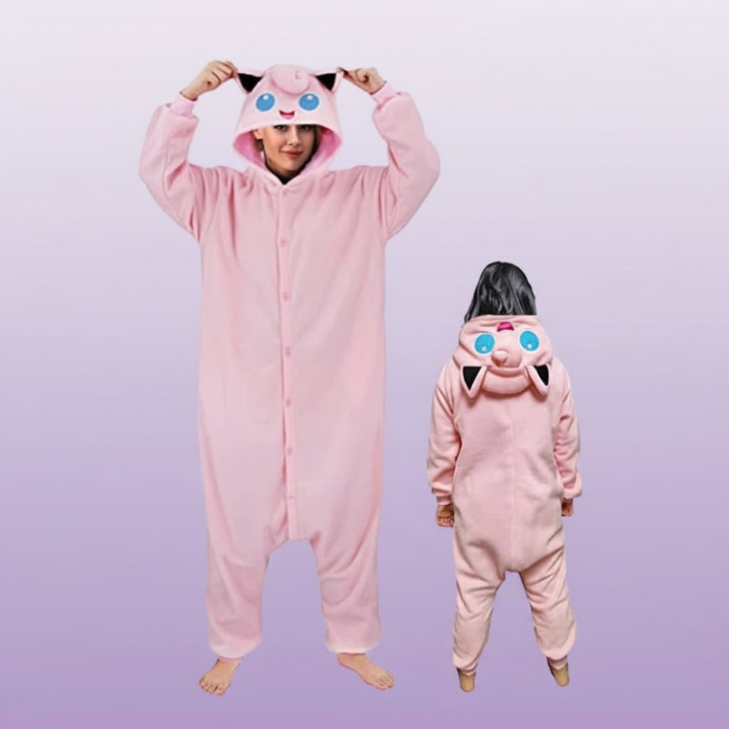 Kids' Halloween Christmas Onesie Pajamas with Fleece Hood and Character Design Grinch - Image 7