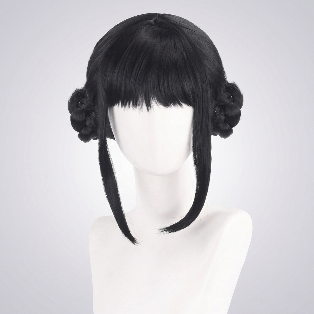 Kids' Halloween Cosplay Costume with Wig, Sequined Crop Top, Pleated Skirt and Shoulder Armor - Image 2