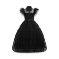 Kids' Halloween Costume Gothic Schoolgirl with Tiered Tulle Skirt Wig - Image 2