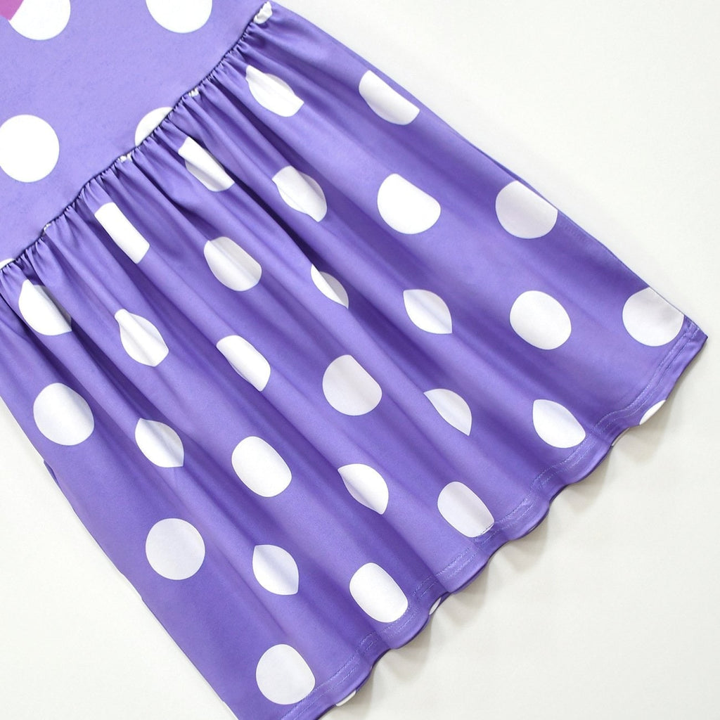 Kids' Halloween Costumes with Polka Dot Ruffled Sleeves and Faux Collar Up - Image 8