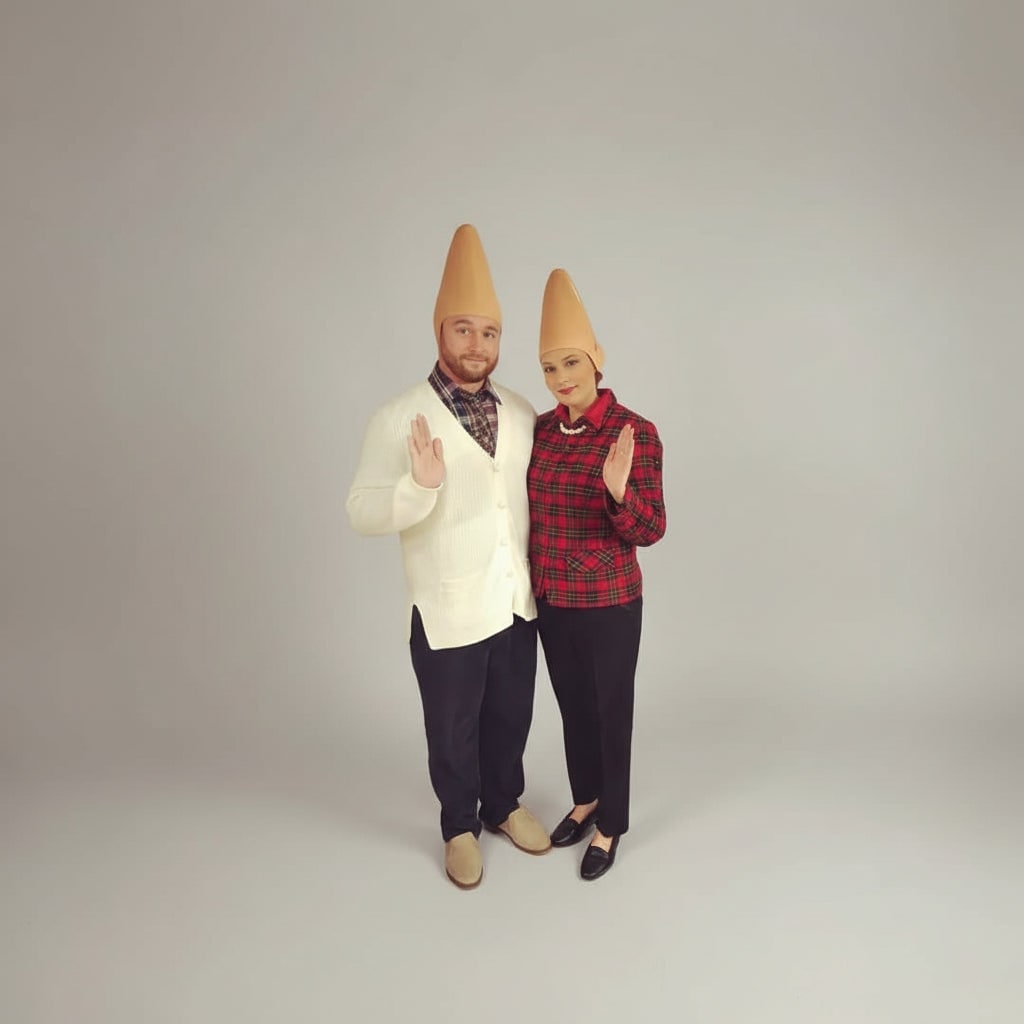 Kids' Halloween Creepy Conehead Mask with Ears and Forehead Wrinkles Latex Alien Costume - Image 7