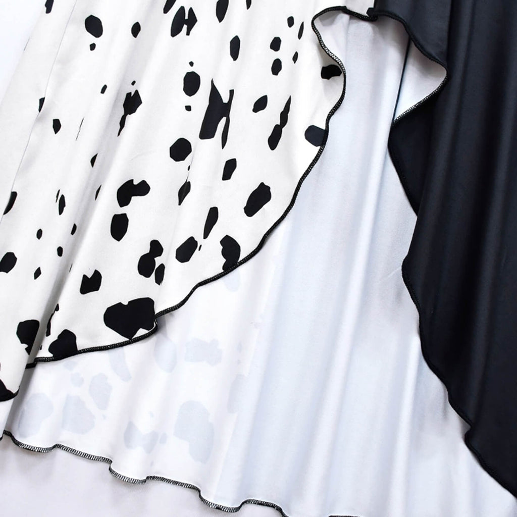 Kids' Halloween Cruella De Vil Villain Costume with Cape - Image 8