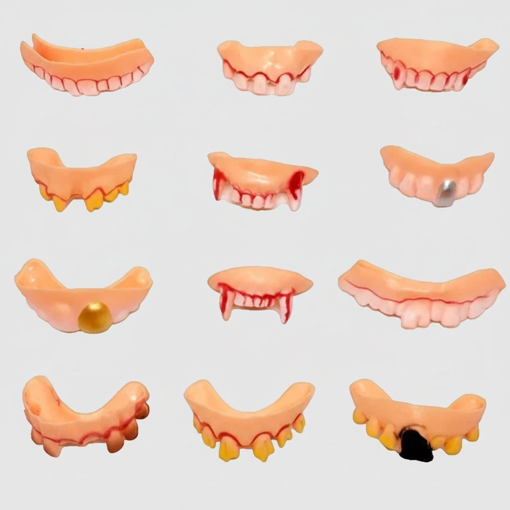 Kids' Halloween Fake Teeth Partials Vampire Fangs Snap-On Costume Accessory - Image 2