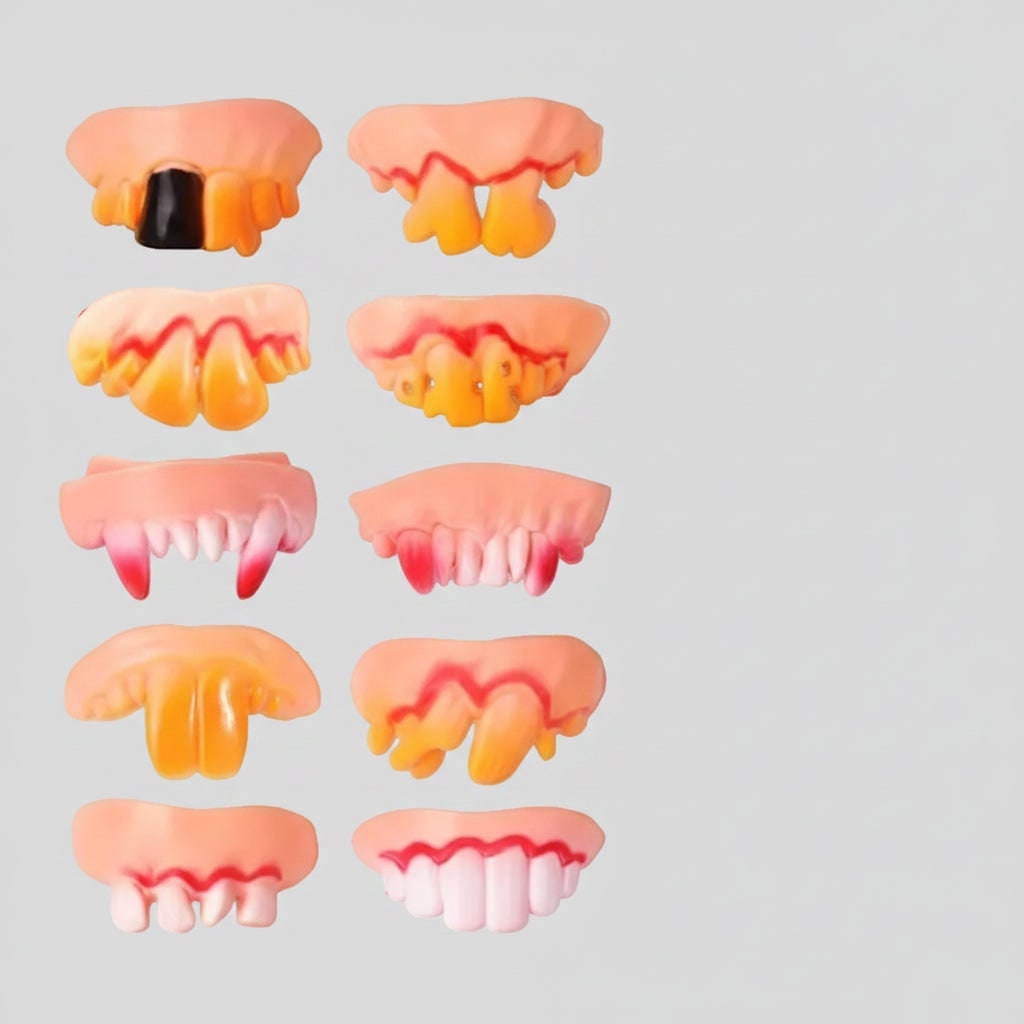 Kids' Halloween Fake Teeth Partials Vampire Fangs Snap-On Costume Accessory - Image 3