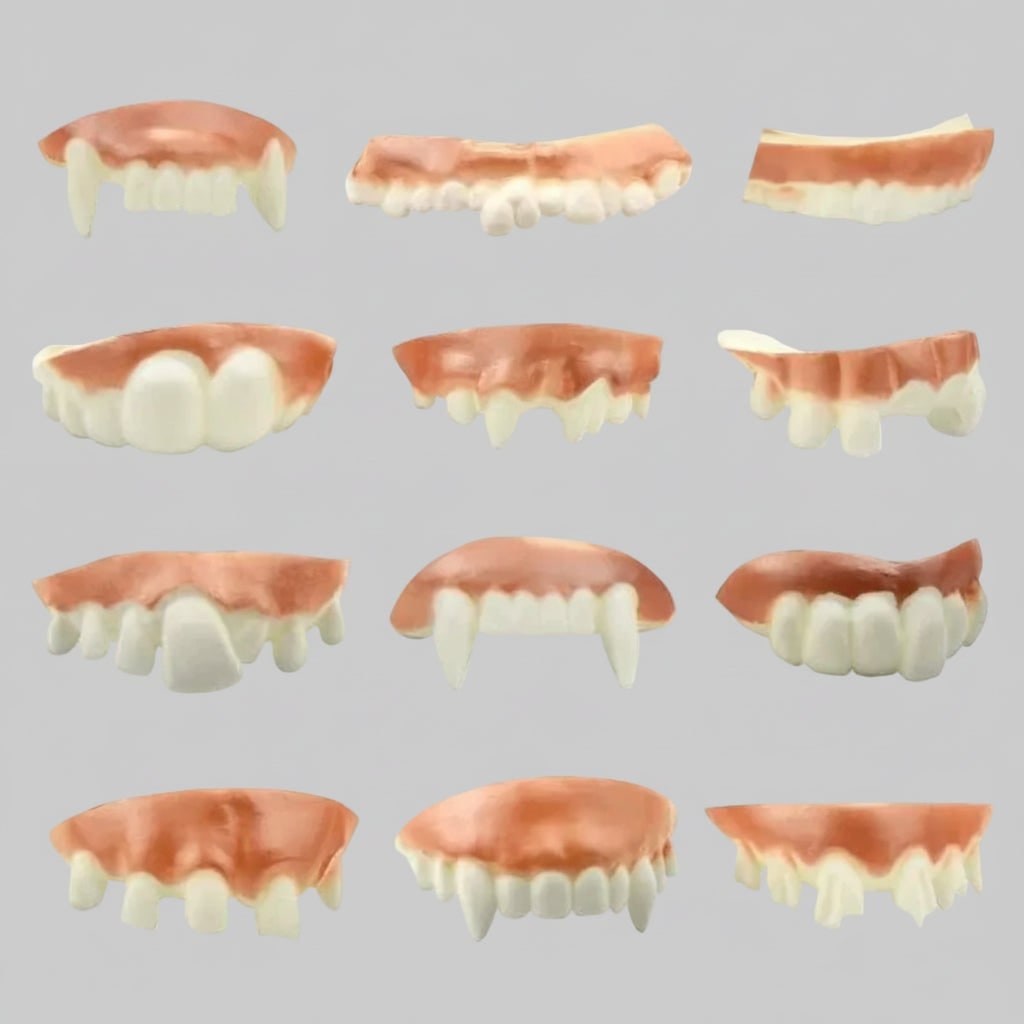Kids' Halloween Fake Teeth Partials Vampire Fangs Snap-On Costume Accessory - Image 6