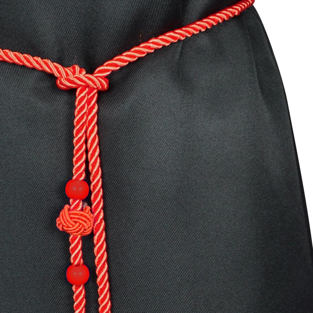 Kids' Halloween Grim Reaper Costume Korean Style with Gat Hat Robe Chains and Decorative Belt - Image 14