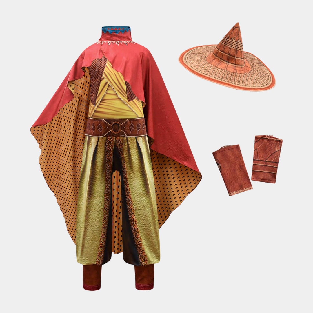 Kids' Halloween Princess Costume with Raya Cape and for Party Dress-Up - Image 4