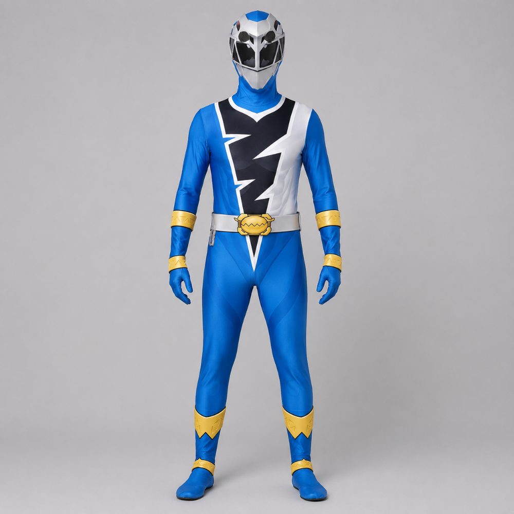Kids' Halloween Superhero Costume color heroes Jumpsuit with Hood Mask - Image 5