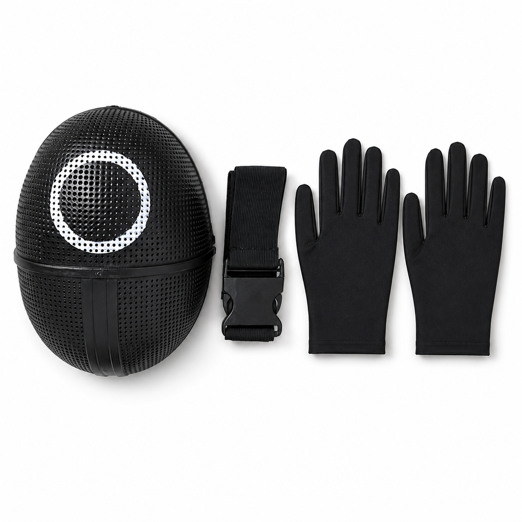 Kids' Halloween survival game Costume Red Jumpsuit with Belt and Gloves for Cosplay Party - Image 10